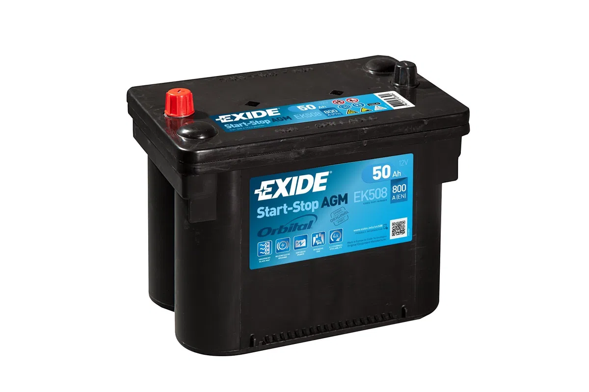 Autobatterie 12V 50AH AGM Exide Start-Stop
