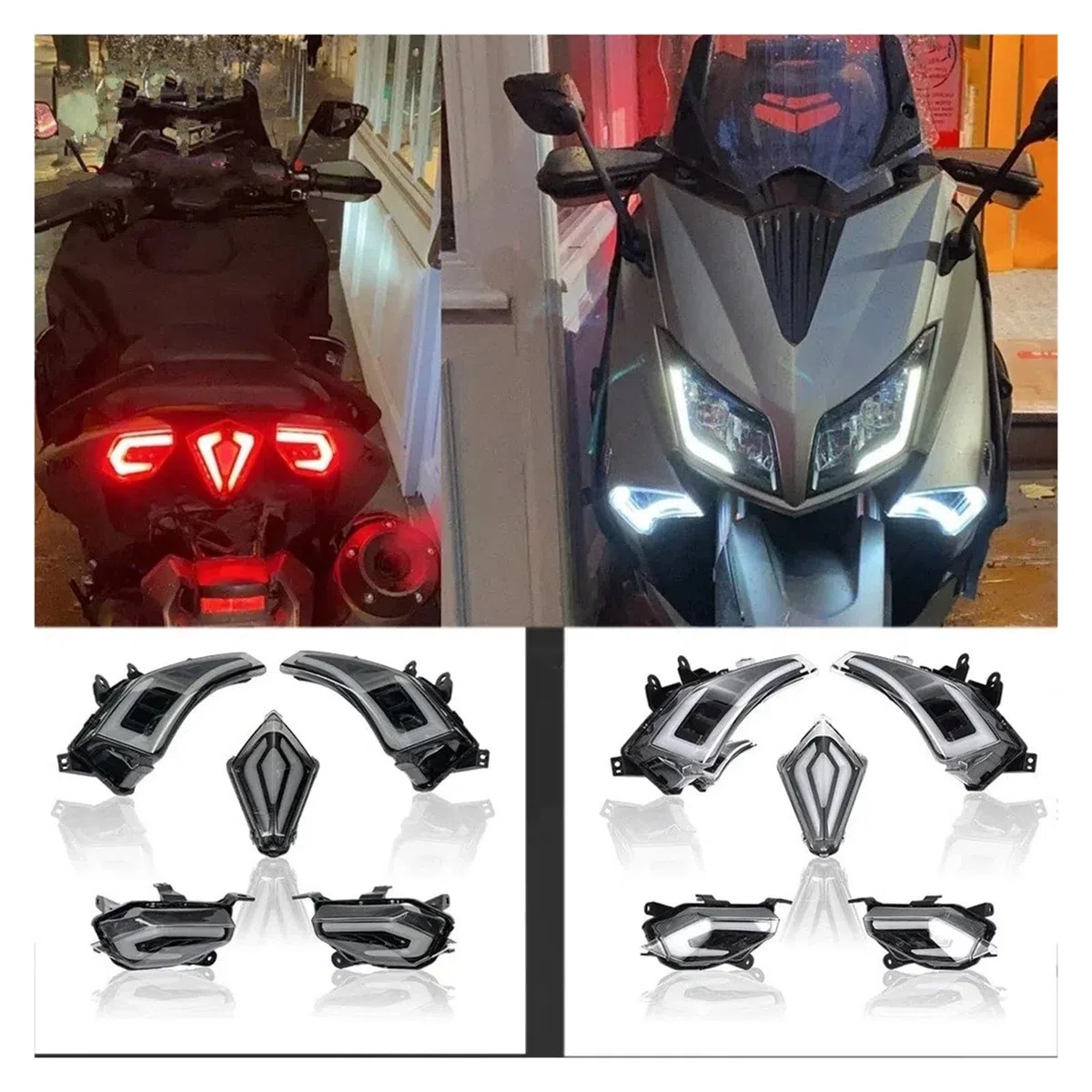 Faro Anteriore Indicatori Direzione A LED Anteriori E Posteriori Per T-max 530 Luci Direzione A LED Dal 2012 Al 2016 Per Tmax530 Dal 2013 Al 2014 Anteriore Faro(Smoke)