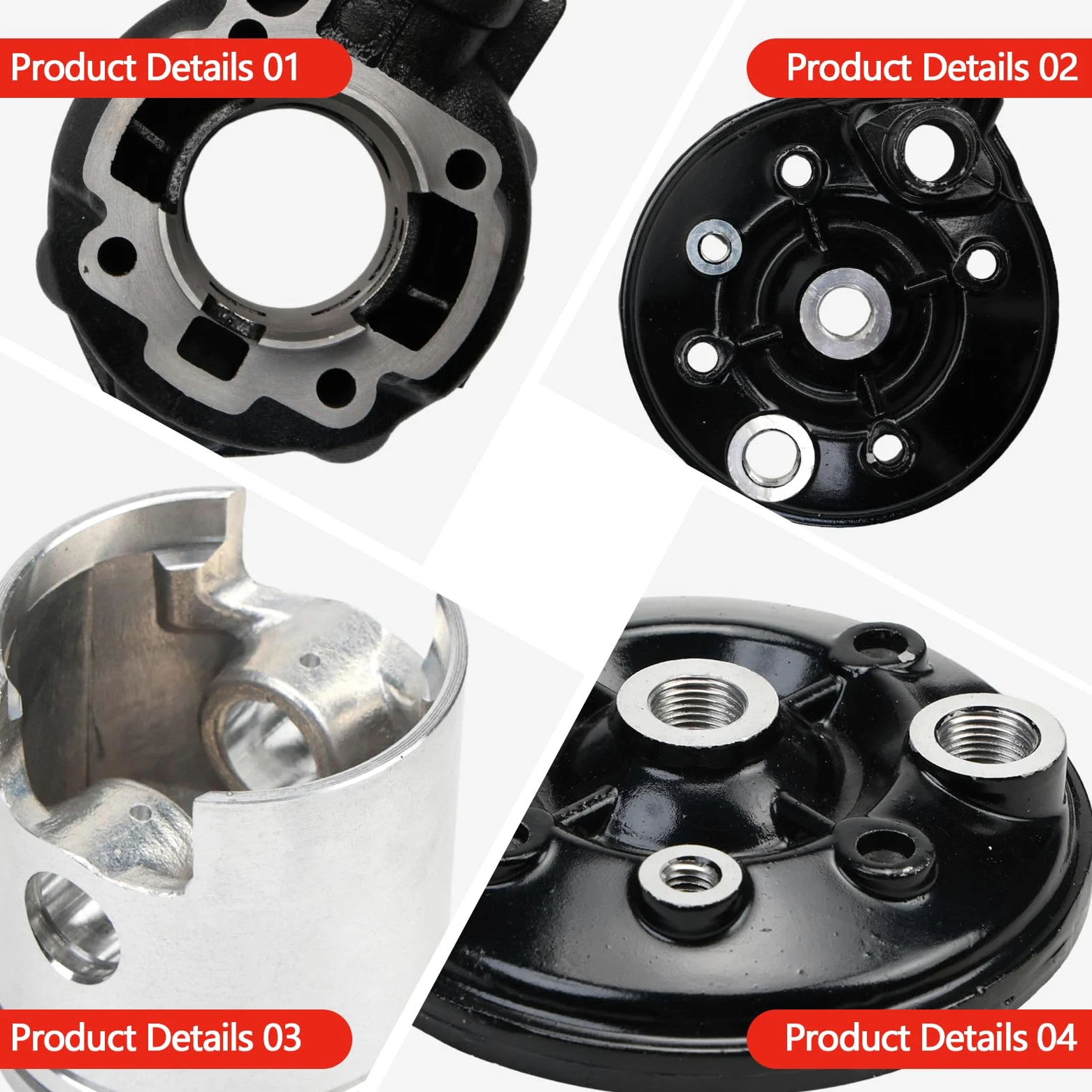 Gruppo termico am 6 75cc minarelli orizzontale per ghisa LC Cilindro modifica motore 75 minarelli am 6