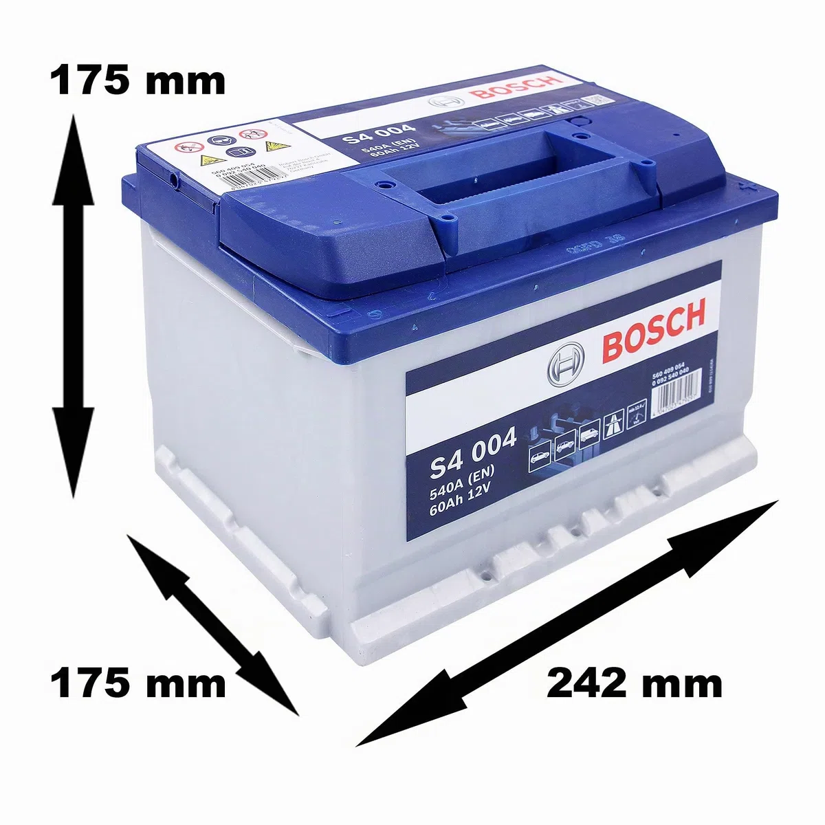 Bosch S4004 Batteria Auto 60A/h-540A