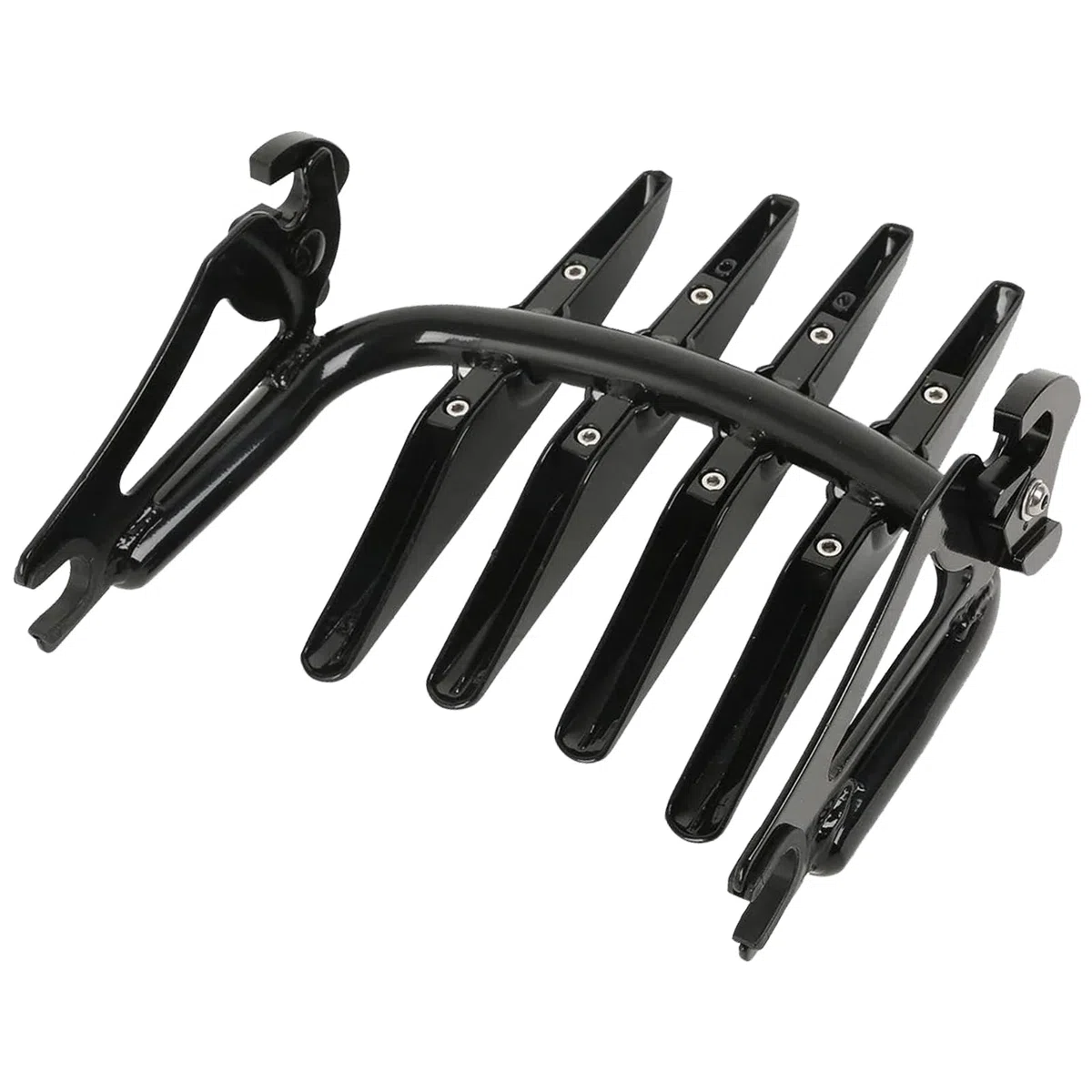 Portapacchi Amovibile Due Posti HOKUOTOLITE per Harley Touring 2009-2026 CVO Road Glide Street Glide Road King Electra Glide Ultra Limited, Nero