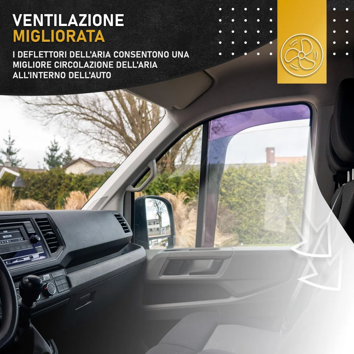 HEKO | Compatibile con Volvo FH Aero 2024+; Deflettori per Vetri Laterali; Anteriori; 2 pz; Deflettori d’Aria Antipioggia, Antiturbo, Oscurati, Aerodinamici; Installazione Rapida e Semplice