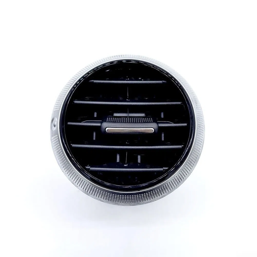 2 prese d'aria anteriori per cruscotto compatibili con A3 S3 8P 2008-2012, griglia di ricambio per presa CA cromata nera OE 8P0820901C, per materiale ABS per una facile