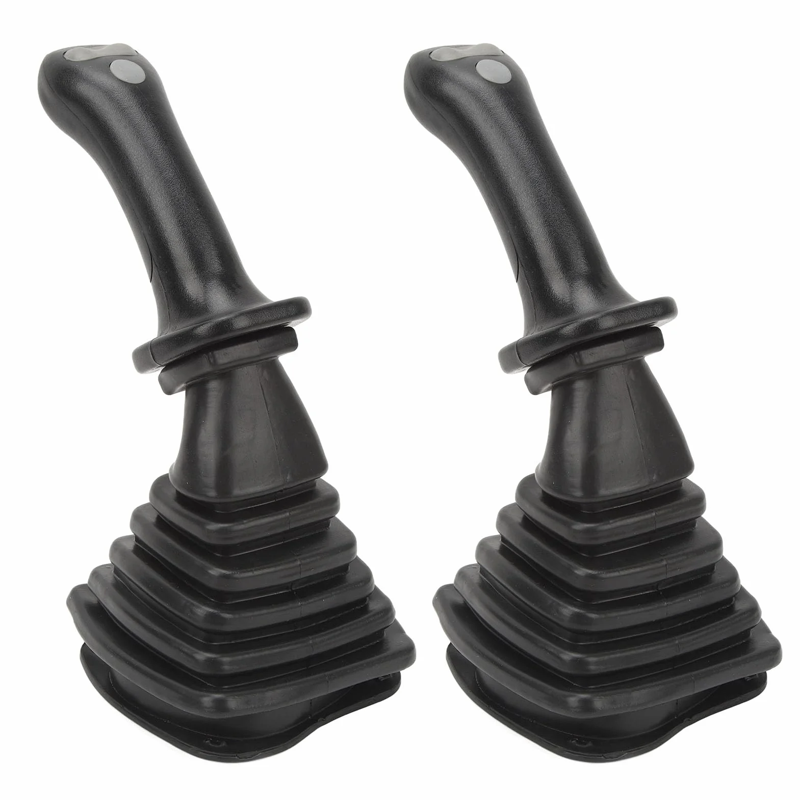 Adatto per Mini Escavatore Maniglia Joystick Sostituzione Premium per Doosan DH DX150 215 225 300 370-9C, 2 Pezzi Leva a 3 Pulsanti in Lega di Alluminio ABS