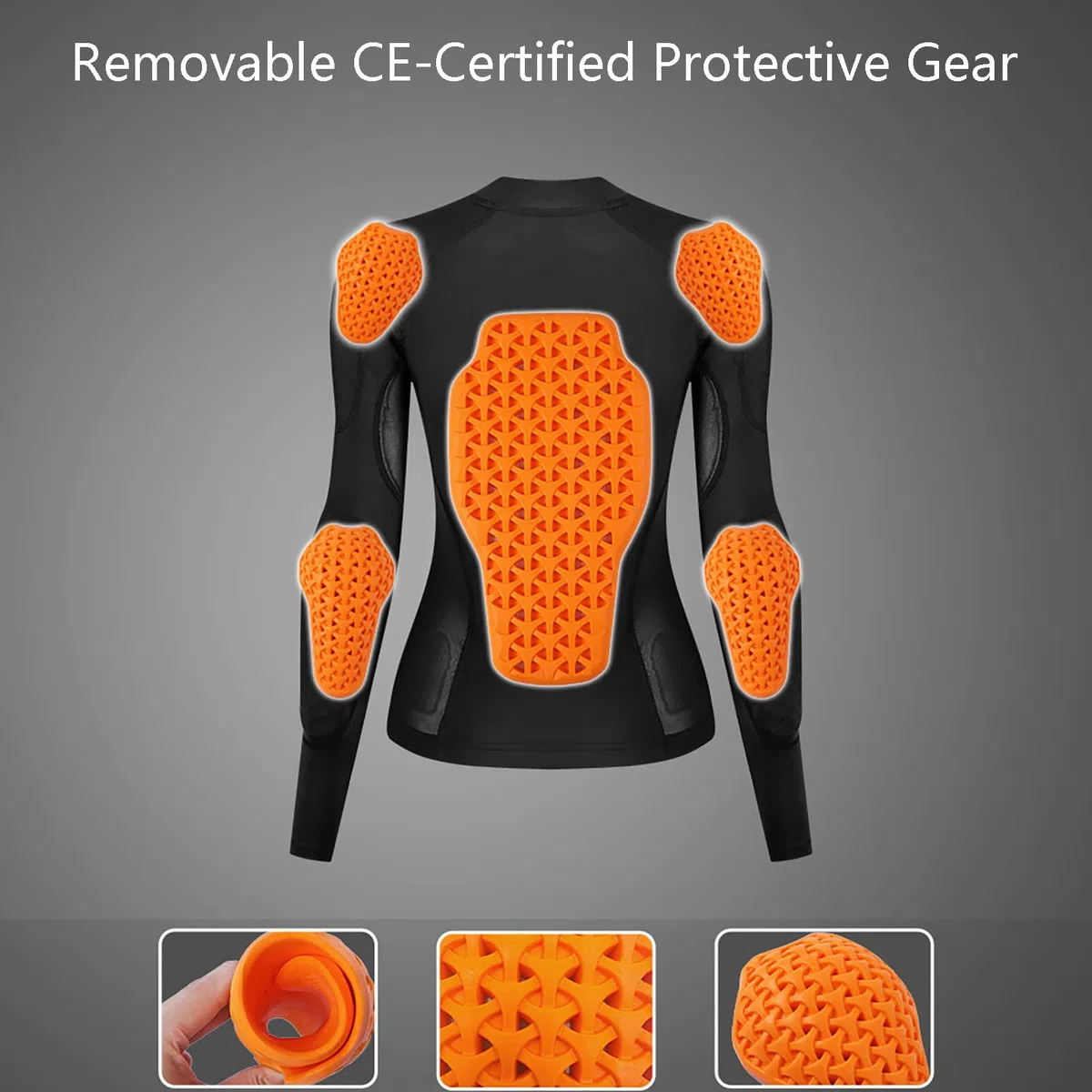 ARMAAN Giacca Da Moto Donna In Rete - Indumento Protettivo Softshell Certificato CE, Giacca Da Motocross Traspirante Con Protezioni, Maglia Imbottita Ad Alta Visibilità Per Motociclisti