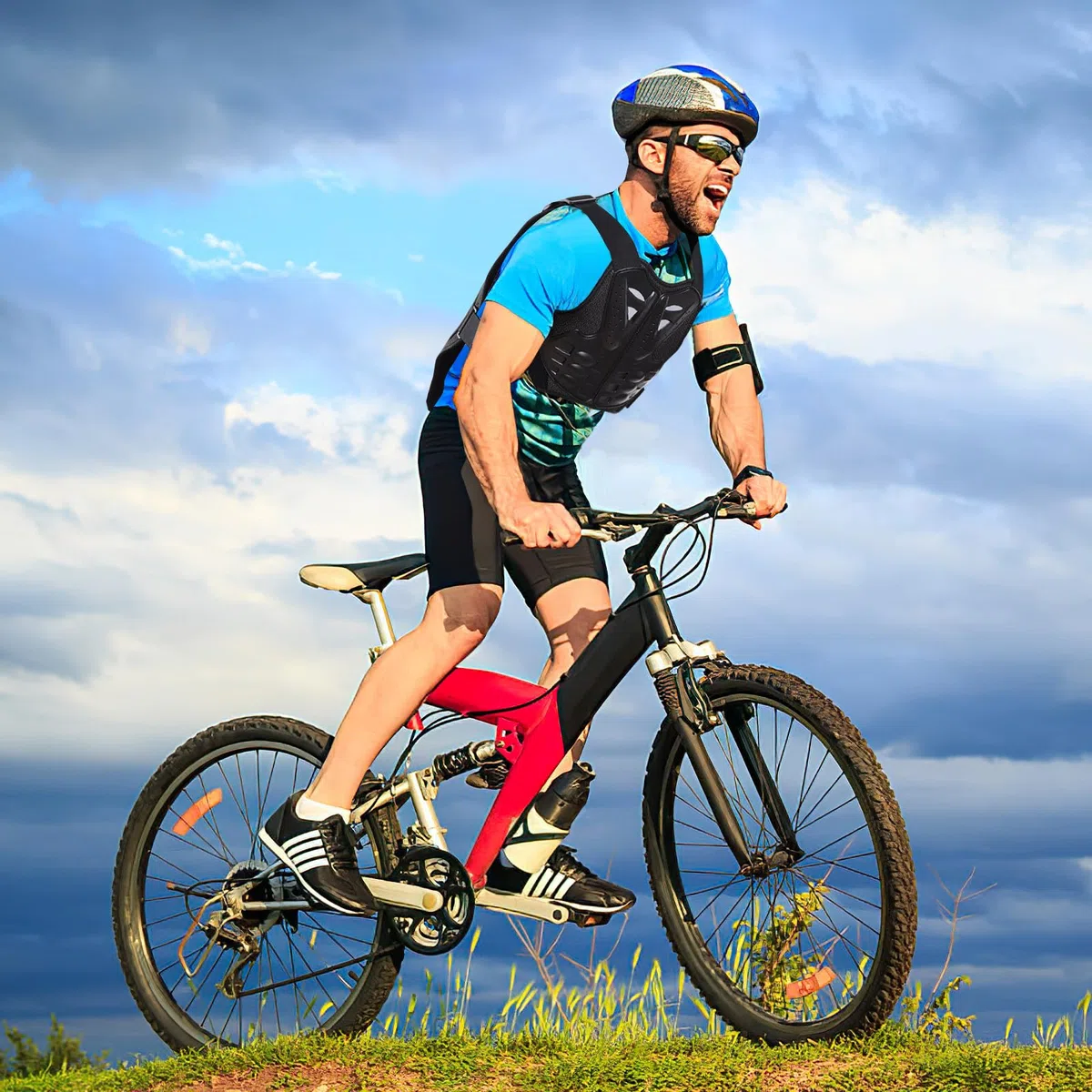 PELLOR Torace Sportivo Dorso della Colonna Vertebrale Gilet Protettivo, Equipaggiamento Protettivo Anticaduta per Motocicletta Corpo,Gilet Protettivo per Ciclismo, Sci, Equitazione, Skateboard