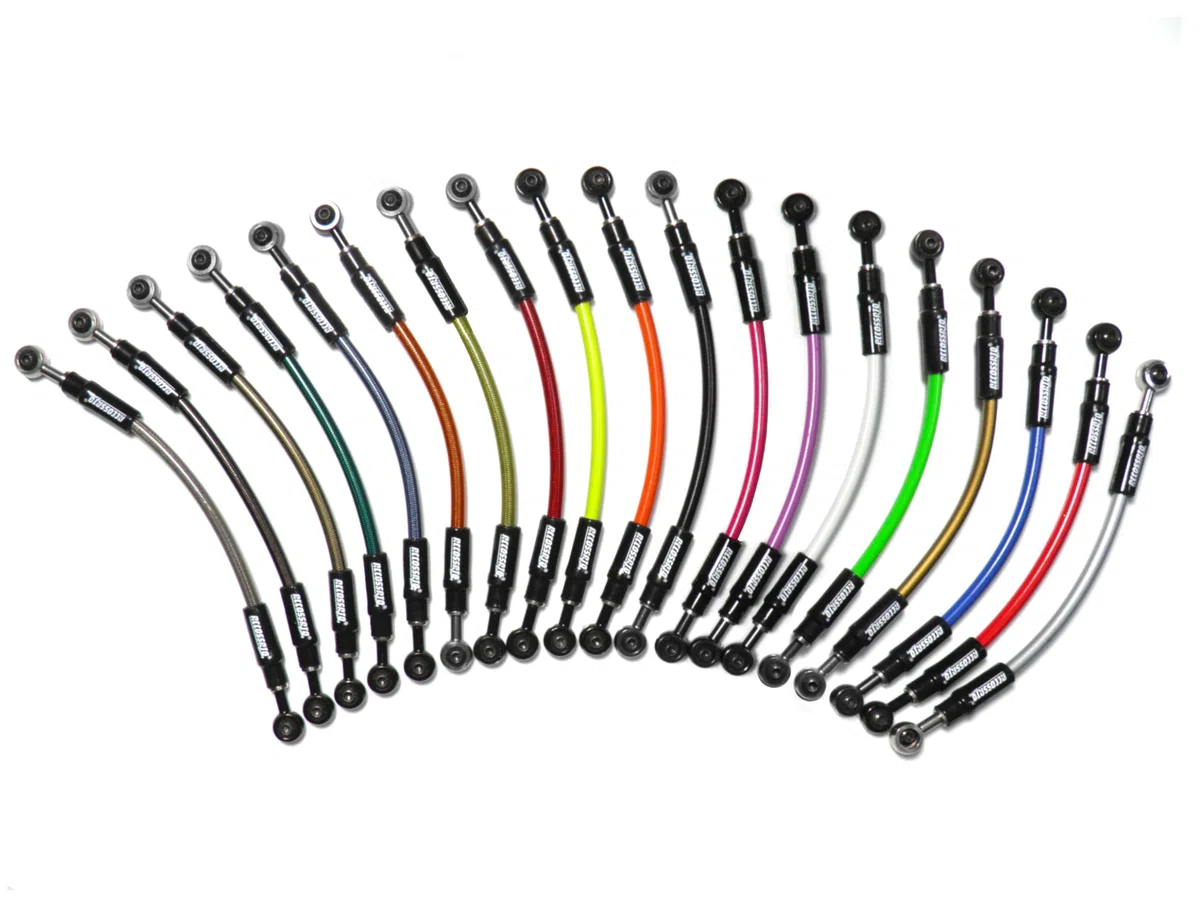 Tubi freno Accossato in Treccia Areonautica per Honda VFR750 FL - FP (RC24) dal 1989 al 1993 (CC 750)