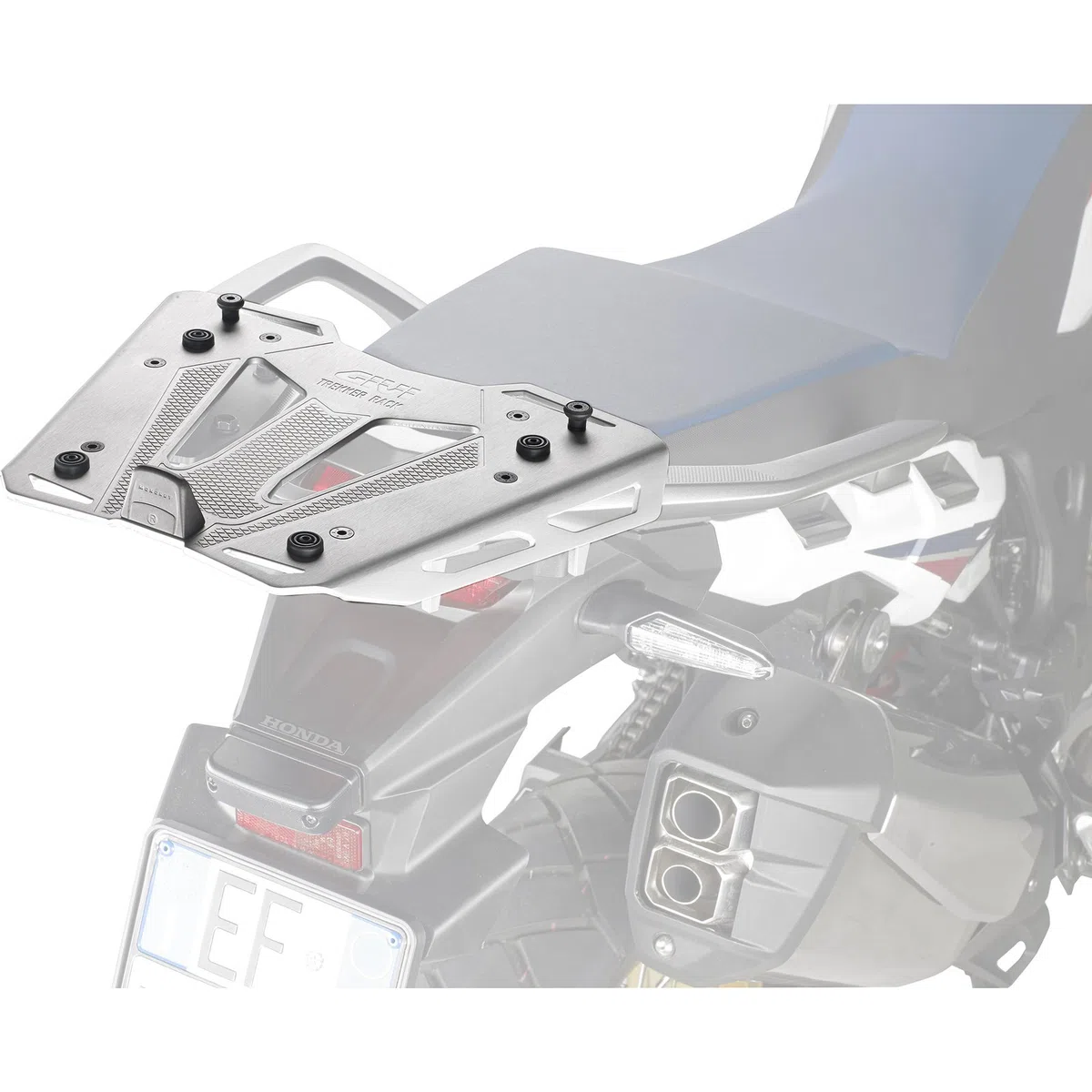 GIVI PIASTRA TREKKER RACK ALLUMINIO ANODIZZATO DA MONTARE