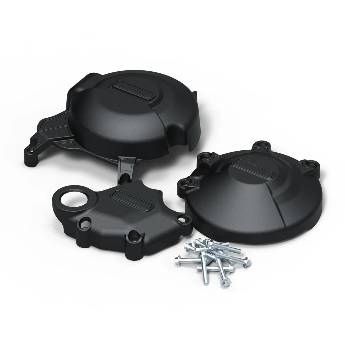 Piastra Paramotore Per Ducati Per Monster 696 796 1100 2008-2015 Copertura Di Protezione Del Motore 695 795 Protezione Del Carter Del Motore Della Motocicletta Paramotore(1 Set-CF)