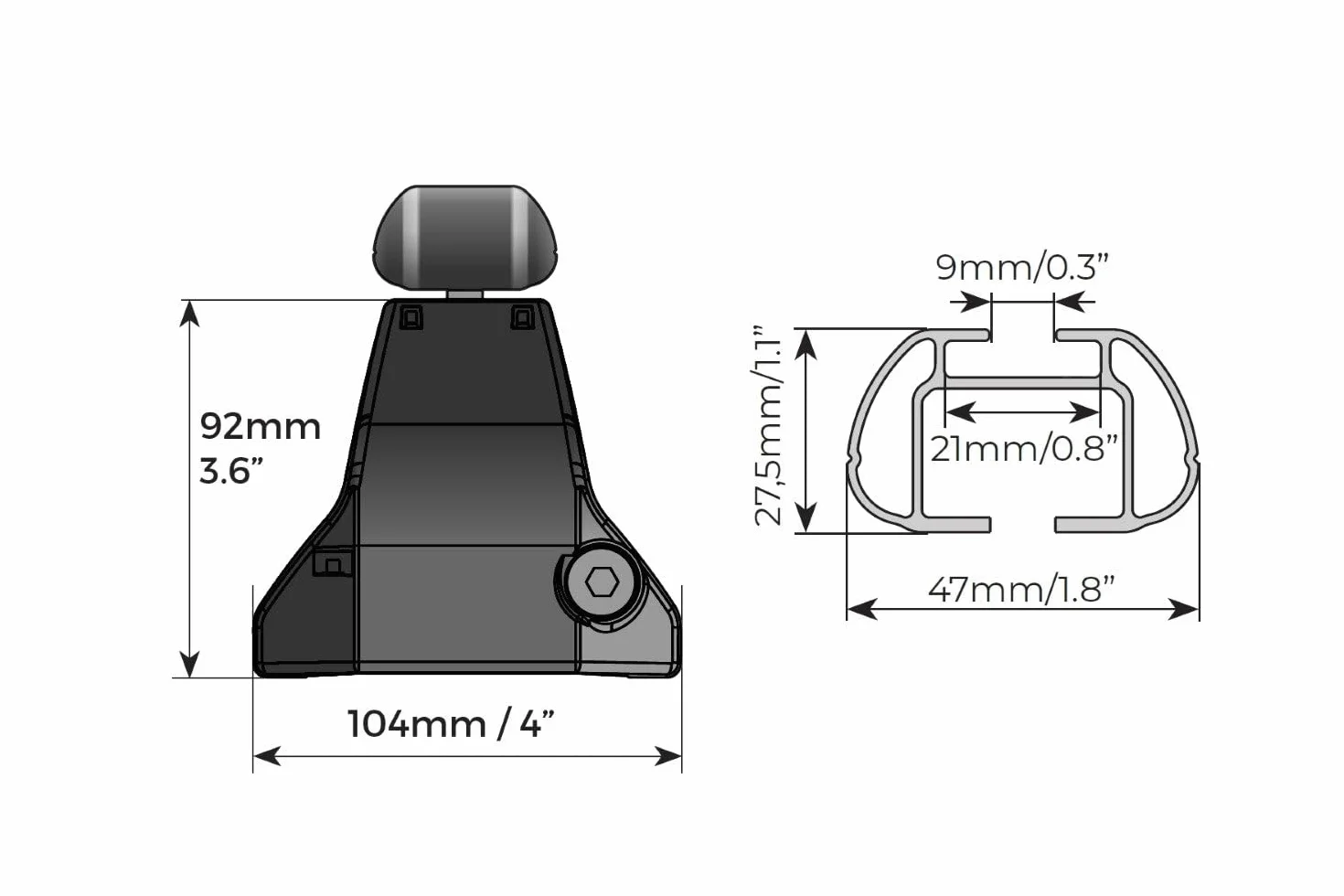 Barre portatutto Omega in acciaio compatibile con HONDA Jazz/Fit (GR) 5 porte anno dal 2020 in poi con tetto liscio