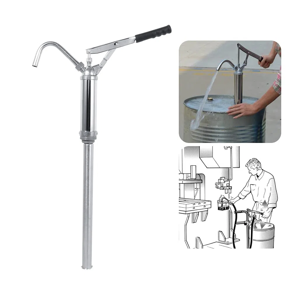 Pompa Travaso Liquidi Rotativa, Leva pompa telescopico, Pompa Manuale per Fusti Olio Pompa di benzina Fuel Tool