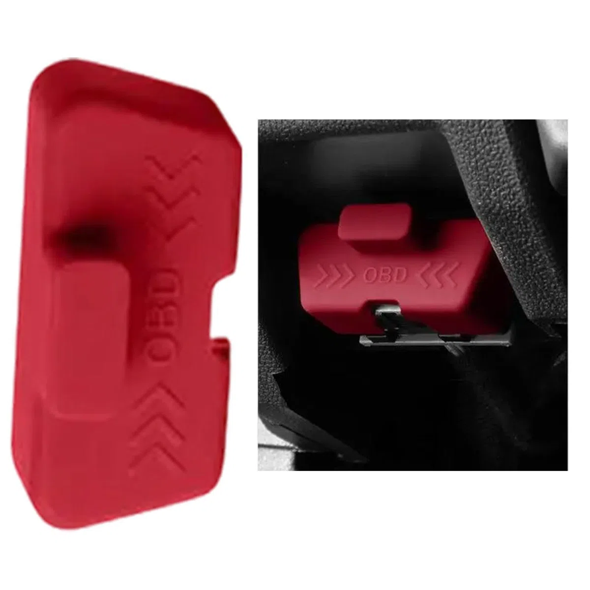 Coperchio della porta OBD: tappo protettivo nero, polimero resistente al calore, profilo basso senza cuciture antiscivolo. Installazione semplice e senza attrezzi per un accesso