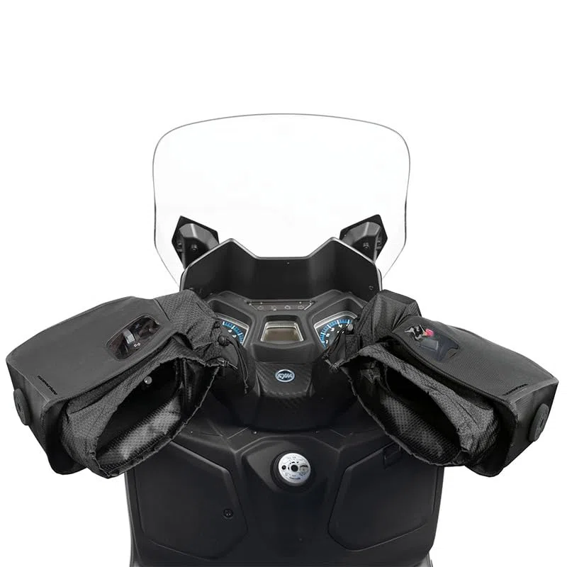 COPRIMANOPOLE COPERTURE MANOPOLE TUCANO TARP NERO MANUBRI MOTO SCOOTER SENZA SPECCHI SPECCHIETTI UNIVERSALI