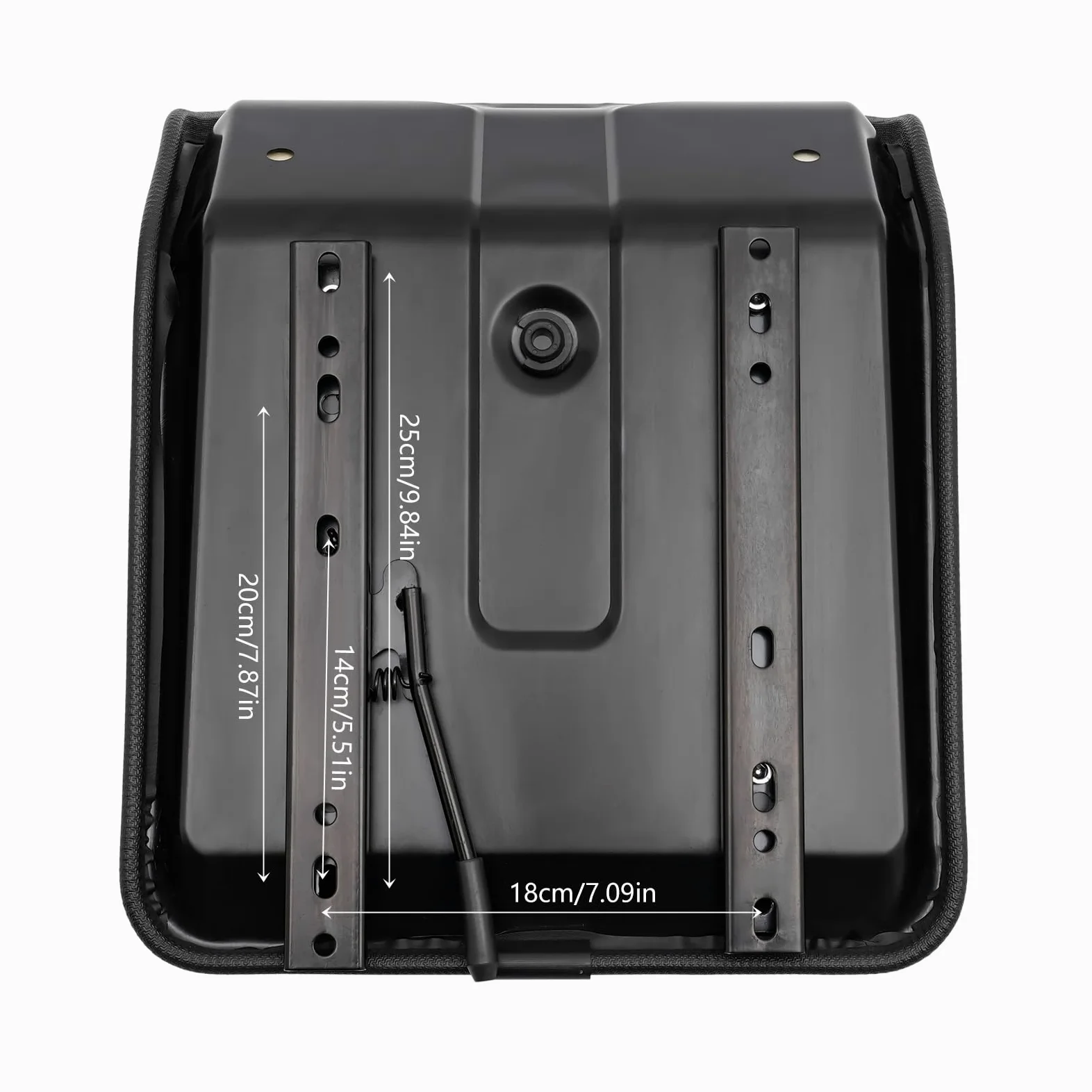 Sedile per trattore, capacità di carico 100 kg, sedile per tosaerba con foro di scarico incluso, sedile universale regolabile avanti/indietro, sedile ergonomico per trattori, tosaerba