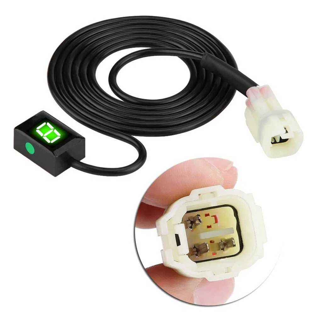 6 Velocità Spina ECU - Indicatore di marcia per motocicli per indicatore di velocità digitale a 6 velocità con display a LED