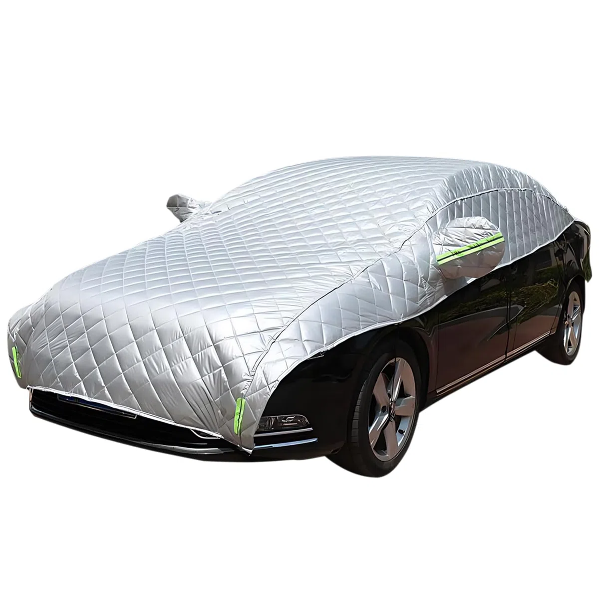 Telo Antigrandine per Auto, Copriauto Protezione con Corda Antivento, Impermeabile e Antigraffio Coperta per Berlina Sotto I 5 M (5,2 X 2,3 M)