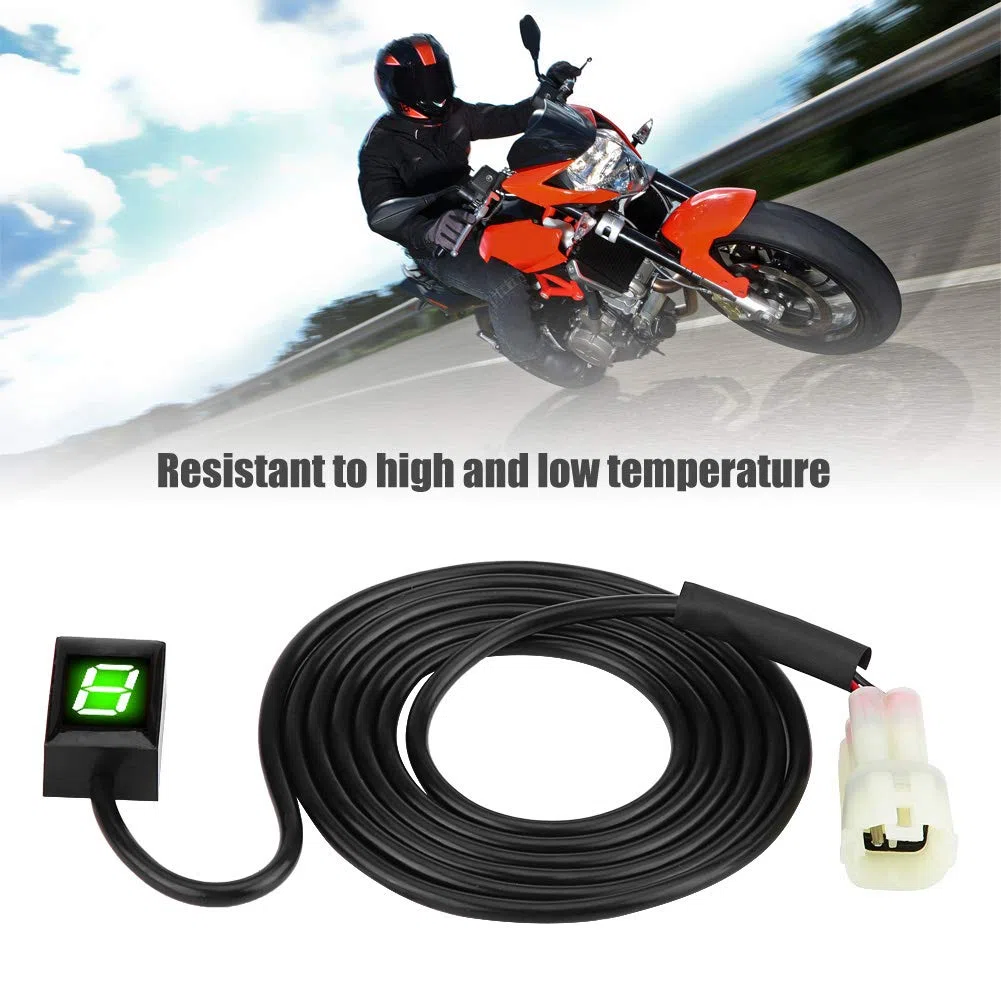 6 Velocità Spina ECU - Indicatore di marcia per motocicli per indicatore di velocità digitale a 6 velocità con display a LED