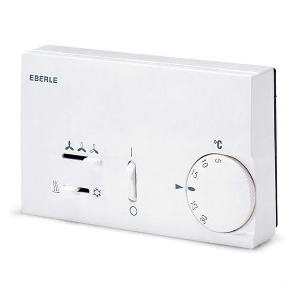 Eberle; KLR-E 7015 (Altre opzioni clic: qui); Termostato per fancoil, bimetallo, agisce sulla ventola