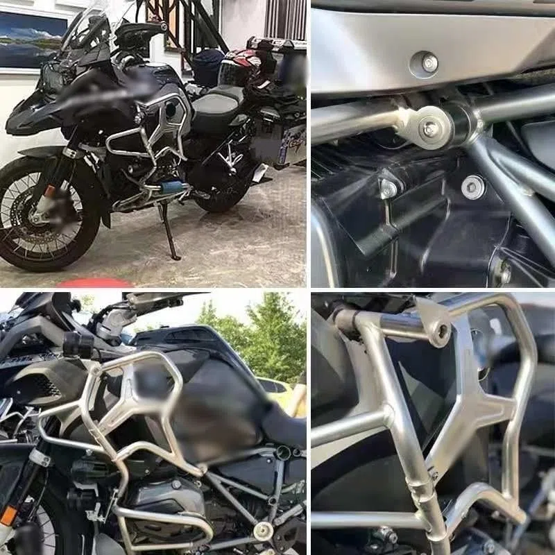 Fit for BMW per R1200gs Adventure per R 1200 GS ADV per R 1200gs ADV 2014-2019 Barra di Protezione Motore per Moto Paraurti di Estensione in Acciaio Inossidabile Paracilindri Paramotore Moto